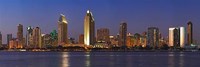 San Diego Night View Fine Art Print