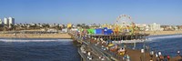 Amusement park, Santa Monica Pier, Santa Monica, Los Angeles County, California, USA Fine Art Print