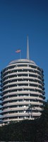 Low angle view of an office building, Capitol Records Building, City of Los Angeles, California, USA Fine Art Print