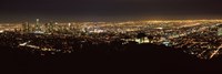Night View of Los Angeles from the Distance Fine Art Print