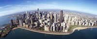 Aerial view of a city, Chicago, Cook County, Illinois, USA 2010 by Panoramic Images, 2010 - 36" x 12"