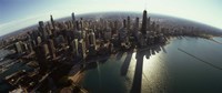 Bird's eye view of Chicago, Cook County, Illinois, USA 2010 Fine Art Print