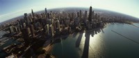 Bird's eye view of Chicago, Cook County, Illinois, USA 2010 by Panoramic Images, 2010 - 36" x 12"