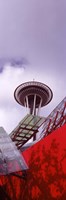 Low angle view of a tower (vertical), Space Needle, Seattle, Washington State Fine Art Print