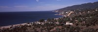 High angle view of an ocean, Malibu Beach, Malibu, Los Angeles County, California, USA Fine Art Print