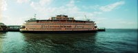Ferry in a river, Staten Island Ferry, Staten Island, New York City, New York State, USA Fine Art Print