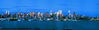 Manhattan skyline at dusk, New York City, New York State, USA Fine Art Print