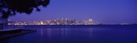 San Diego in the Distance, Night View by Panoramic Images - 36" x 12"