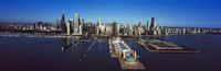 Pier on a lake, Navy Pier, Chicago, Cook County, Illinois, USA 2011 Fine Art Print