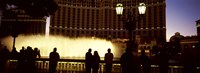 Tourists looking at a fountain, Las Vegas, Clark County, Nevada, USA Fine Art Print