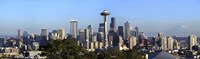 Seattle city skyline and downtown financial building, King County, Washington State, USA 2010 Fine Art Print