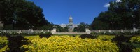 Garden in front of a State Capitol Building, Civic Park Gardens, Denver, Colorado, USA Fine Art Print