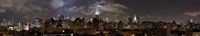 Buildings lit up at night, Empire State Building, Manhattan, New York City, New York State, USA 2009 Fine Art Print