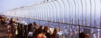 Tourists at an observation point, Empire State Building, Manhattan, New York City, New York State, USA Fine Art Print