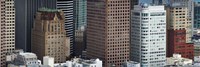 Skyscrapers in the financial district, San Francisco, California, USA Fine Art Print