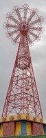 Parachute Jump Tower along Riegelmann Boardwalk, Long Island, Coney Island, New York City, New York State, USA Fine Art Print