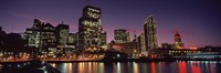 Buildings on the San Francisco at Night, California, USA Fine Art Print