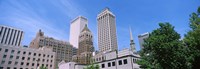 Low angle view of downtown buildings, Tulsa, Oklahoma Fine Art Print