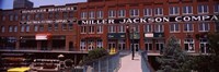 Bricktown Mercantile building along the Bricktown Canal, Bricktown, Oklahoma City, Oklahoma, USA Fine Art Print