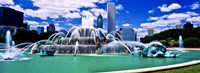 Buckingham Fountain in Grant Park, Chicago, Cook County, Illinois, USA Fine Art Print