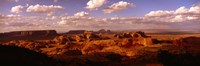 Monument Valley Under Cloudy Sky Fine Art Print