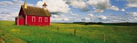 Small Red Schoolhouse, Battle Lake, Minnesota, USA Fine Art Print