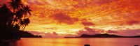 Sunset, Huahine Island, Tahiti Fine Art Print