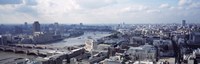 England, London, Aerial view from St. Paul's Cathedral Fine Art Print