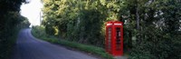 Phone Booth, Worcestershire, England, United Kingdom Fine Art Print
