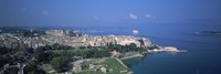 Town at the waterfront, Corfu, Greece Fine Art Print
