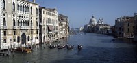 Gondolas in a canal, Grand Canal, Venice, Veneto, Italy Fine Art Print