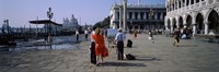 Tourists at a town square, St. Mark's Square, Venice, Veneto, Italy Fine Art Print