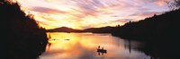 Sunset Saranac Lake Franklin Co Adirondack Mtns NY USA Fine Art Print