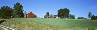 Barn in a field, Missouri, USA Fine Art Print