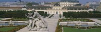 Garden in front of a palace, Belvedere Gardens, Vienna, Austria Fine Art Print
