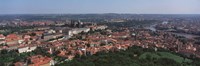 Aerial view of a cityscape, Prague, Czech Republic Fine Art Print