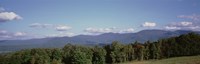High angle view of a mountain range, Green Mountains, Stowe, Vermont, New England, USA Fine Art Print