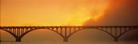 Sunset Fog And Highway 101 Bridge CA Fine Art Print