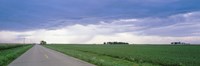 Storm clouds over a landscape, Illinois, USA Fine Art Print