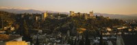 High angle view of a city, Alhambra, Granada, Spain Fine Art Print