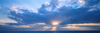 Sunset, Clouds, Gulf Of Mexico, Florida, USA Fine Art Print