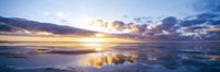 Sunrise On Beach, North Sea, Germany Fine Art Print