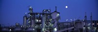 Low angle view of an oil refinery, Hamburg, Germany by Panoramic Images - 27" x 9"