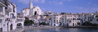 Buildings On The Waterfront, Cadaques, Costa Brava, Spain Fine Art Print
