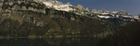 Lake on mountainside, Lake Walensee, Zurich, Canton Of Zurich, Switzerland by Panoramic Images - 27" x 9"