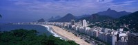 Aerial view of Copacabana Beach, Rio De Janeiro, Brazil Fine Art Print