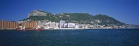 Buildings at the waterfront, Rock of Gibraltar, Gibraltar Fine Art Print