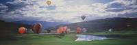 Hot Air Balloons, Snowmass, Colorado, USA Fine Art Print