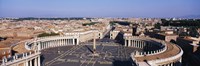 High angle view of a town, St. Peter's Square, Vatican City, Rome, Italy Fine Art Print