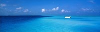 Boat in the Ocean, The Maldives Fine Art Print